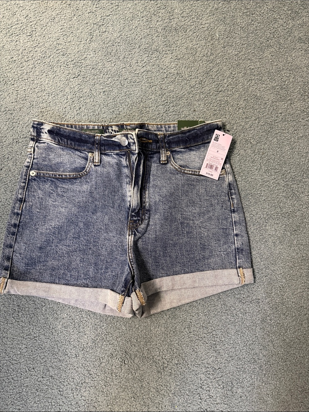 wild fable Light Blue Cuffed Denim Shorts